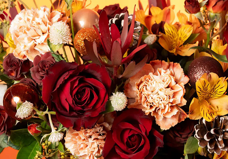 Autumn Elegance Floral Basket