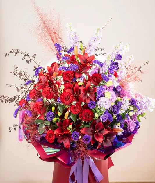 Radiant Rouge & Royal Purple Grand Opening Stand