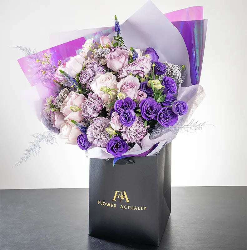 Lavender Love Notes Flower Bouquet