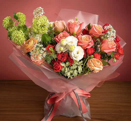 Peach Flower Bouquet