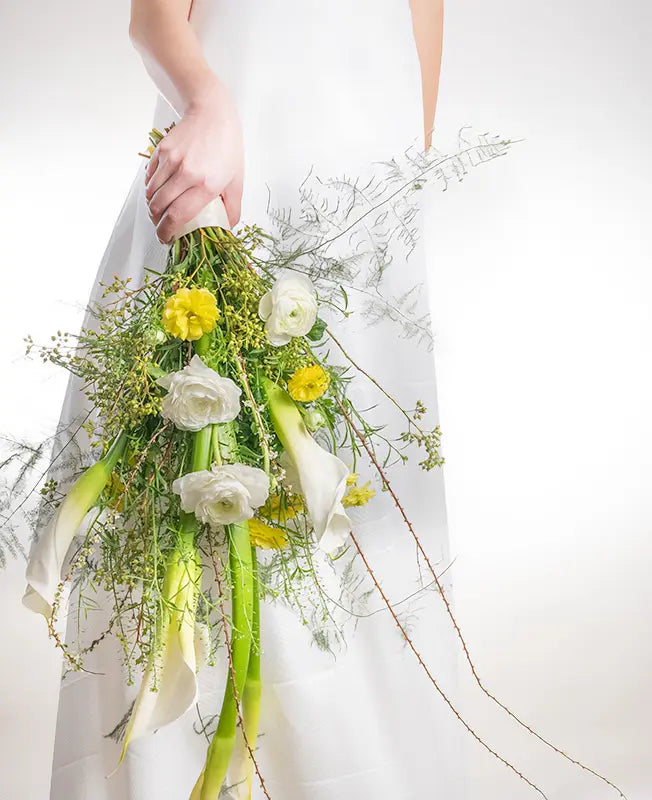 Sunrise Serenity Cascading Bridal Bouquet