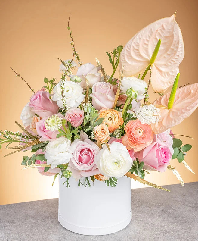 Forever Love Flower Hatbox