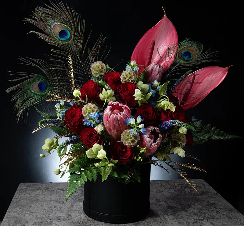 The Peacock Flower Hatbox